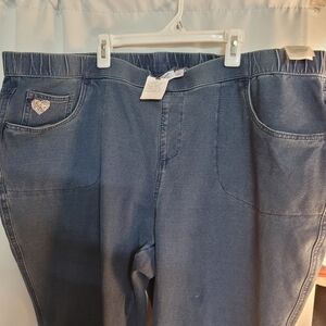 Quacker Factory Women's Straight Leg Jeans - Blue